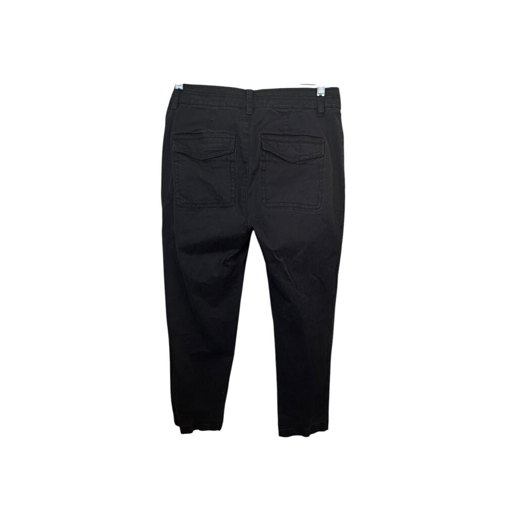 VINCE Crop Utility Pants Women’s Sz 4 Dark Laurel Green Drawstring Straight Leg - Picture 9 of 11